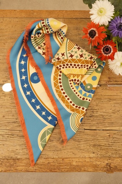 MANTERO man ROLAND GARROS silk scarf
