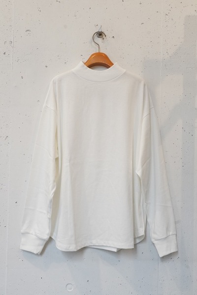 alvana alv 空紡 middle neck round L/S TEE SHIRTS
