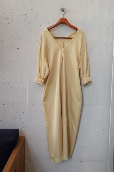 humoresque humo puff sleeve V neck dress