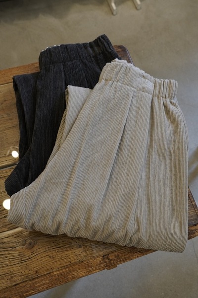 apuntob apuntob 2025aw wide pants corduroy