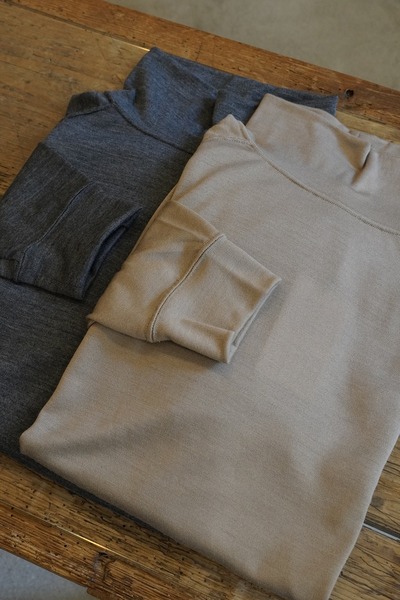 alvana alvana2025aw wool turtole L/S sweat
