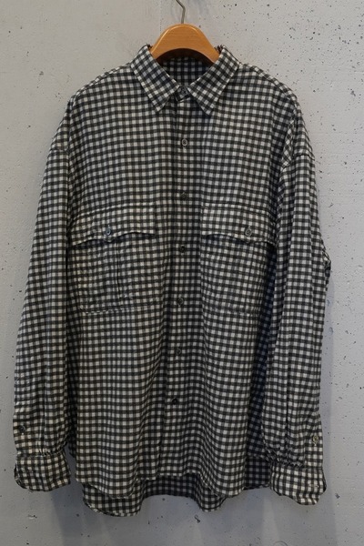porter classic porter classic roll up flannel ginggham check shirt