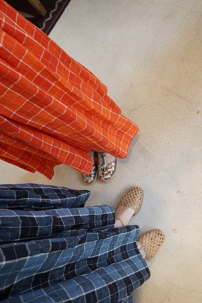 apuntob apt Skirt tartan linen