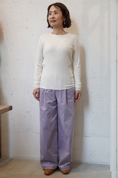 U PHORICA assi 2tuck wide pants