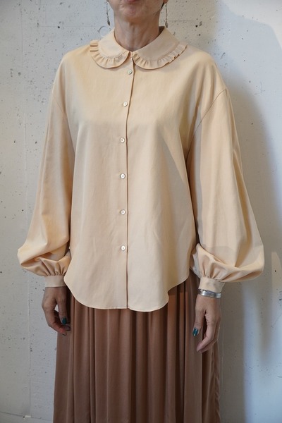 humoresque humo frill neck blouse