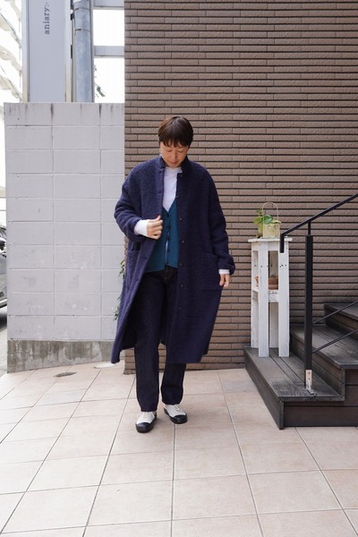 Picture ピクチャー 【 apt coat super soft alpaca and wool navy ( OUTER ) 】 福岡 ...