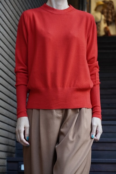 humoresque humo cashmere pique crewneck